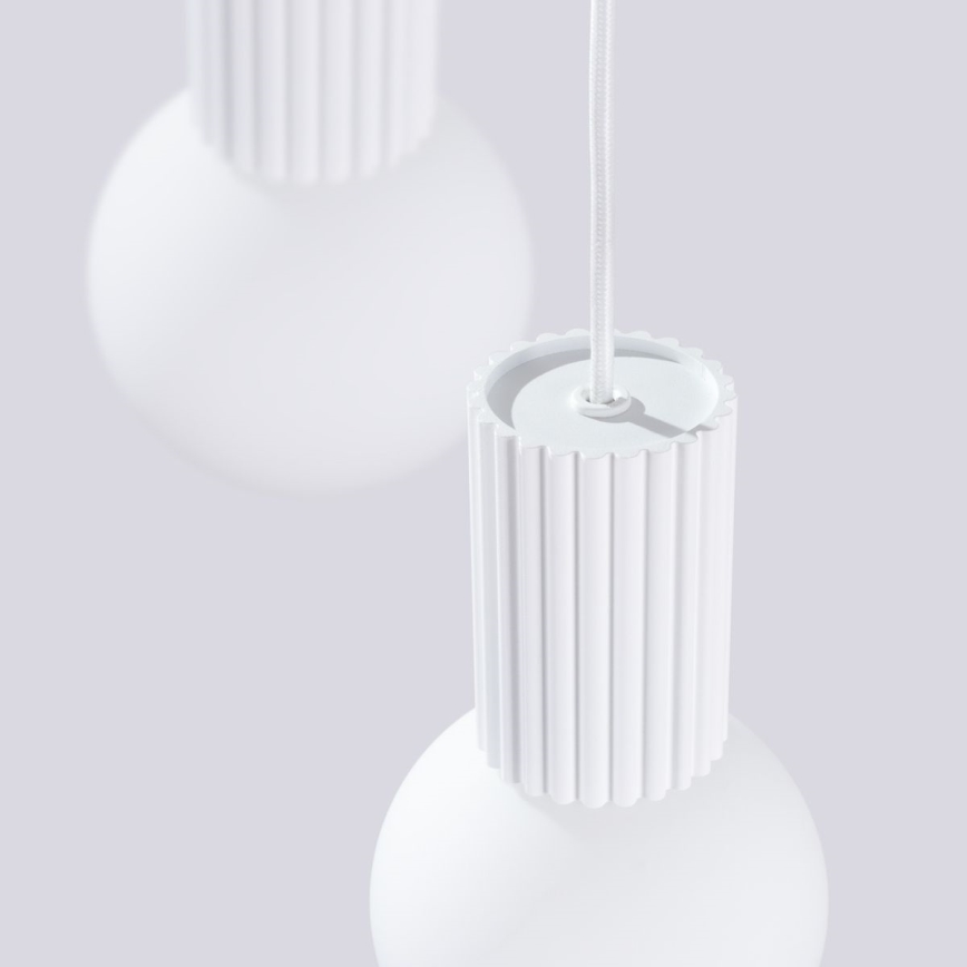 Hanglamp aan een koord HALO 3xG9/8W/230V diameter 25 cm wit