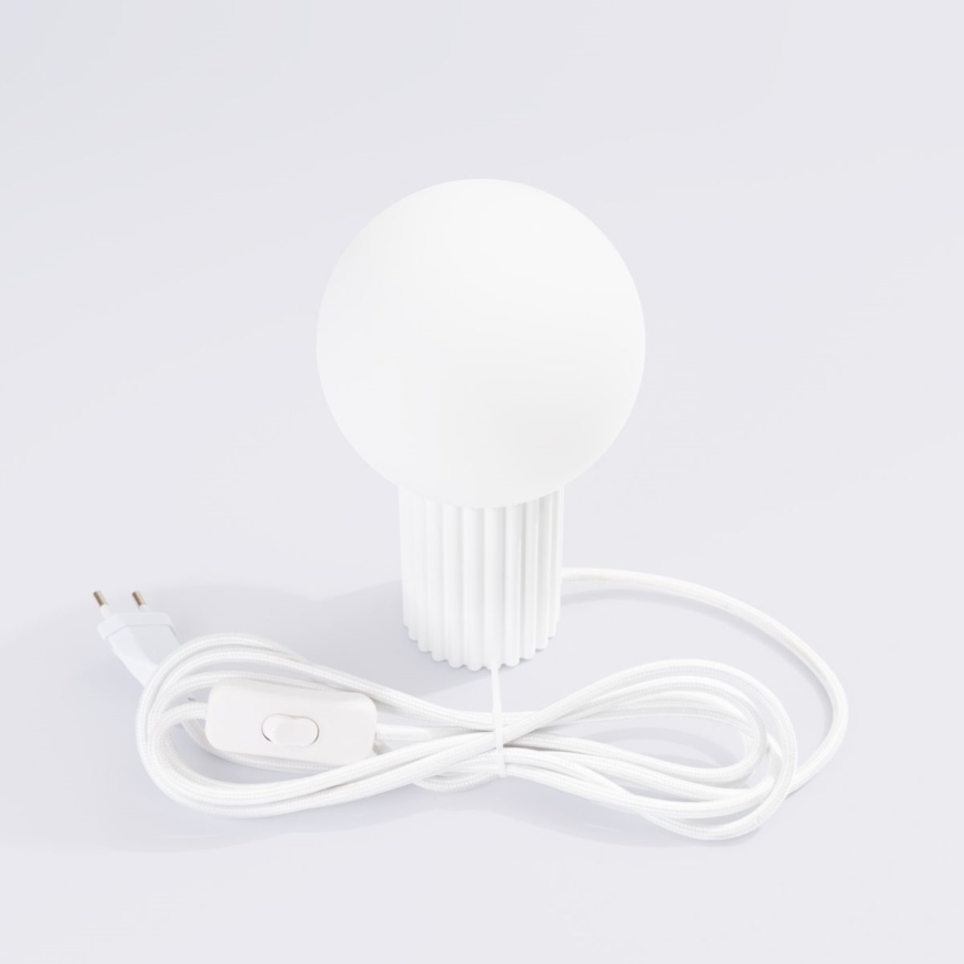 Tafellamp HALO 1xG9/8W/230V diameter 12 cm wit