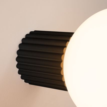 Badkamer wandlamp HALO 1xG9/8W/230V diameter 12 cm IP44 zwart