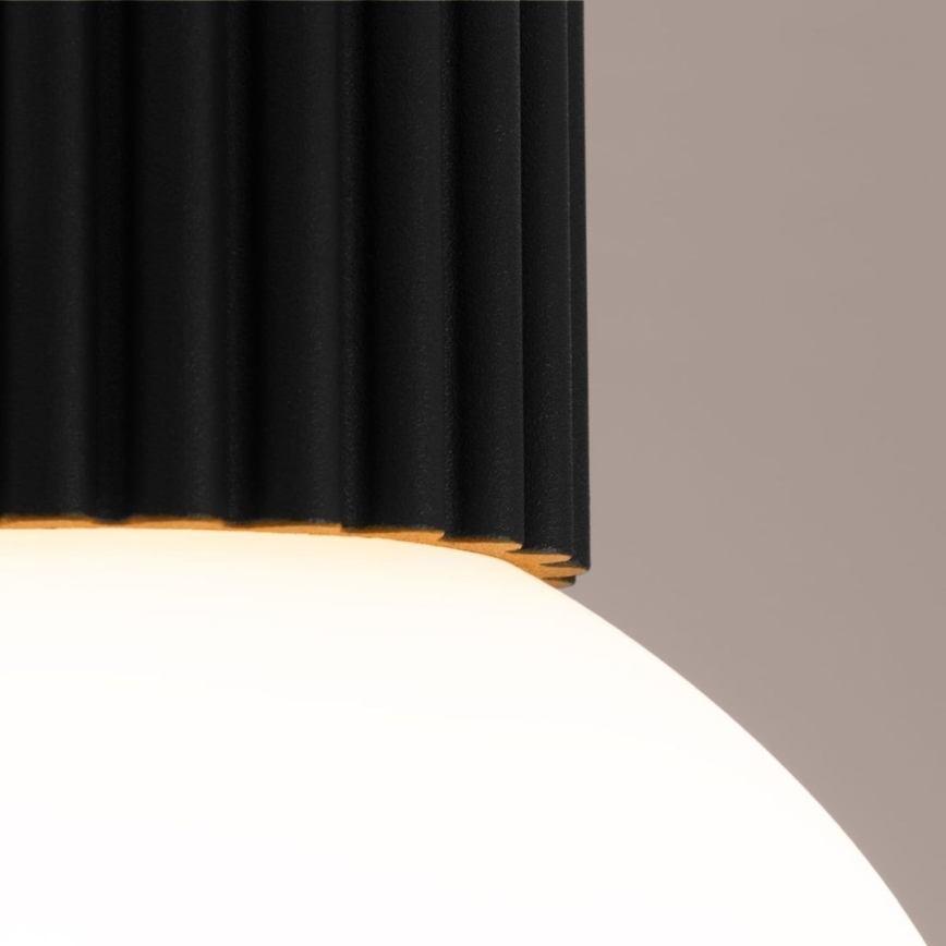 Badkamer plafondlamp HALO 1xG9/8W/230V diameter 12 cm IP44 zwart