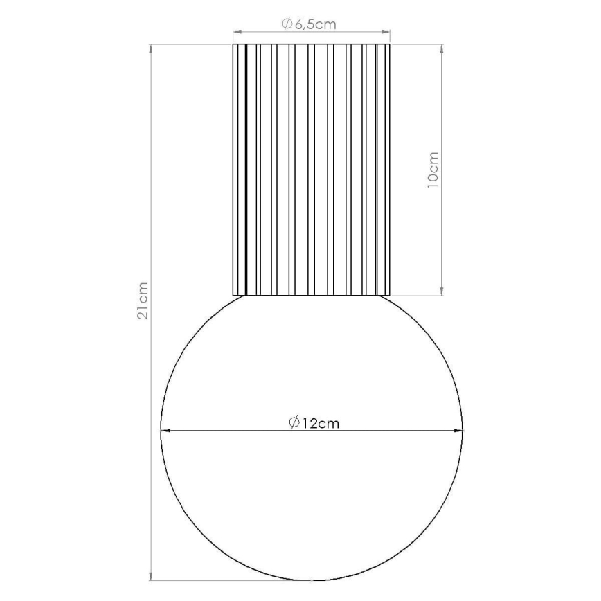Badkamer plafondlamp HALO 1xG9/8W/230V diameter 12 cm IP44 zwart