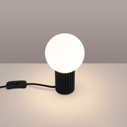Tafellamp HALO 1xG9/8W/230V diameter 12 cm zwart