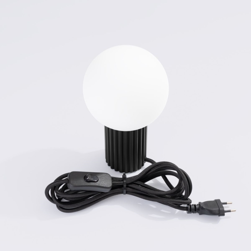 Tafellamp HALO 1xG9/8W/230V diameter 12 cm zwart