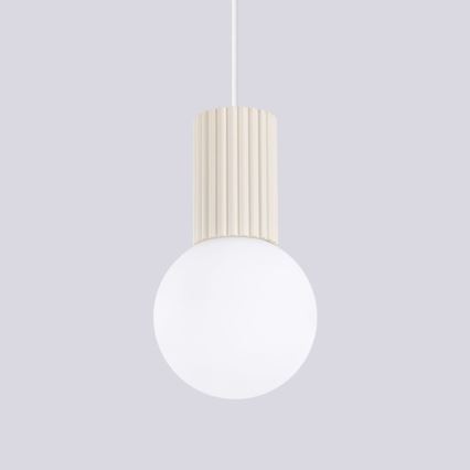 Hanglamp aan een koord HALO 1xG9/8W/230V diameter 12 cm crème