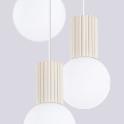 Hanglamp aan een koord HALO 3xG9/8W/230V diameter 25 cm crème