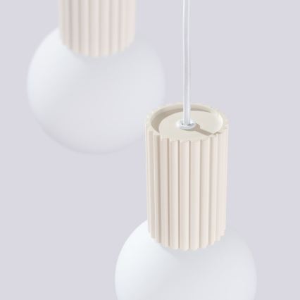 Hanglamp aan een koord HALO 3xG9/8W/230V diameter 25 cm crème
