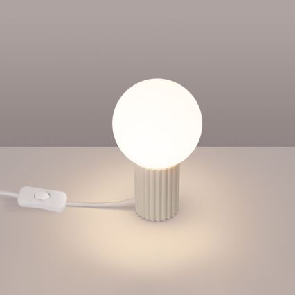 Tafellamp HALO 1xG9/8W/230V diameter 12 cm crème