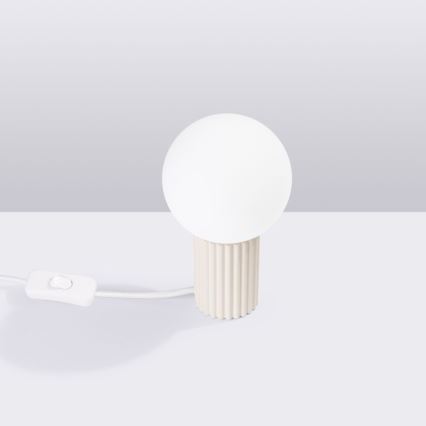Tafellamp HALO 1xG9/8W/230V diameter 12 cm crème
