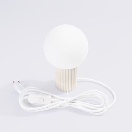 Tafellamp HALO 1xG9/8W/230V diameter 12 cm crème