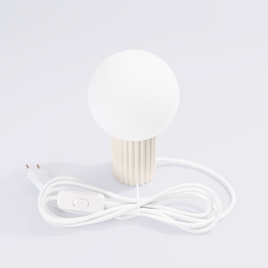 Tafellamp HALO 1xG9/8W/230V diameter 12 cm crème