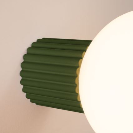 Badkamer wandlamp HALO 1xG9/8W/230V diameter 12 cm IP44 groen
