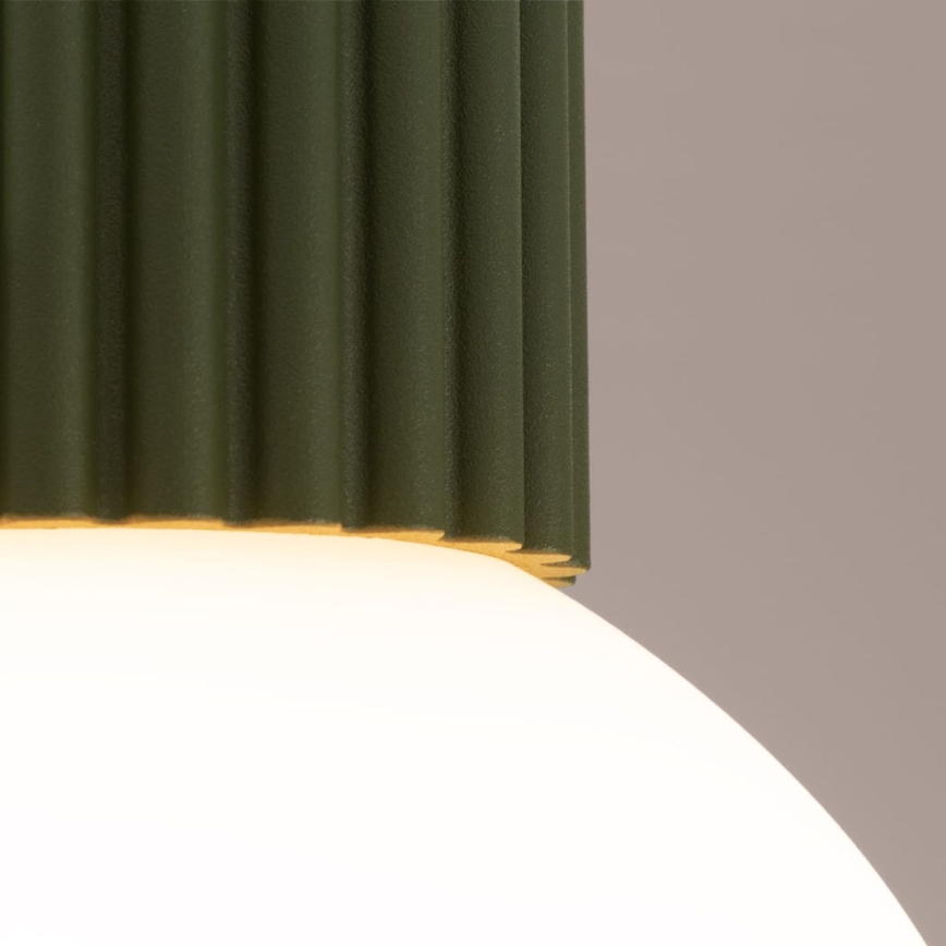 Badkamer plafondlamp HALO 1xG9/8W/230V diameter 12 cm IP44 groen