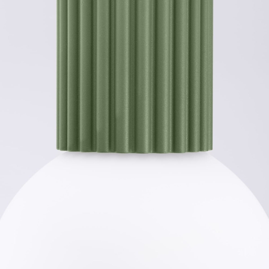 Badkamer plafondlamp HALO 1xG9/8W/230V diameter 12 cm IP44 groen