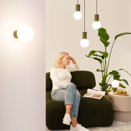 Hanglamp aan een koord HALO 3xG9/8W/230V diameter 25 cm groen