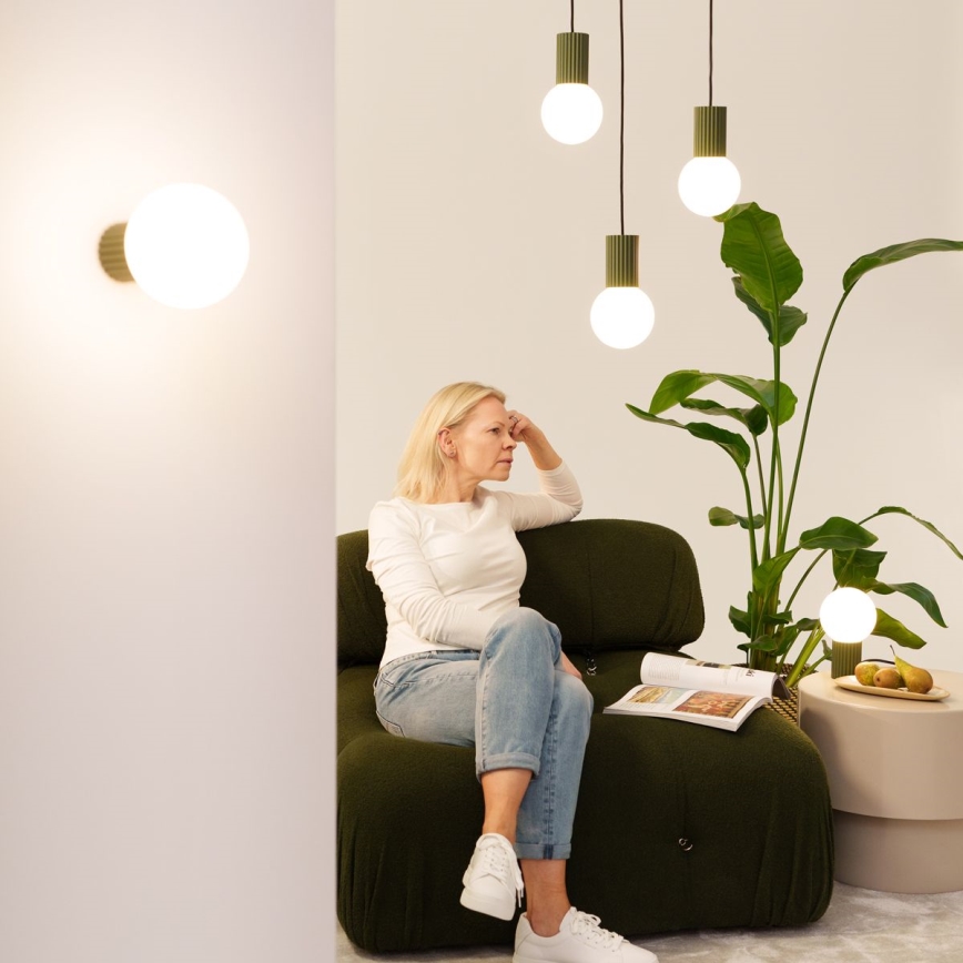 Hanglamp aan een koord HALO 3xG9/8W/230V diameter 25 cm groen