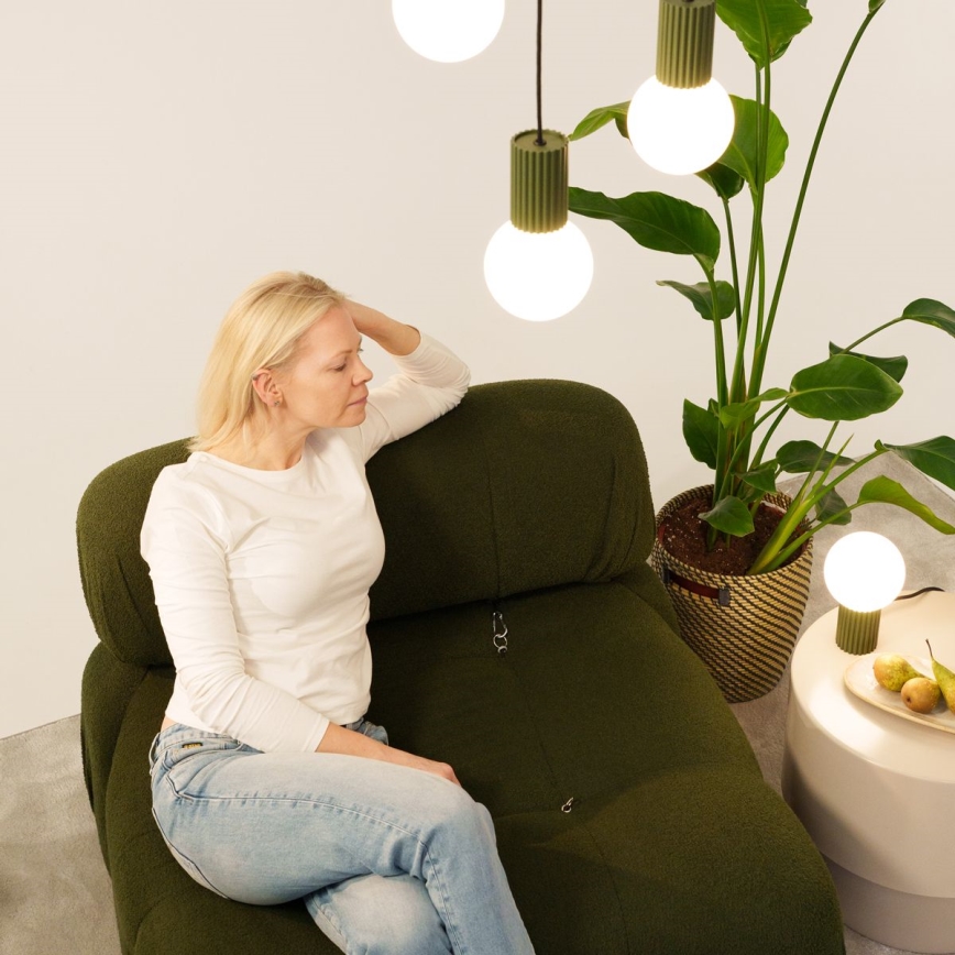 Hanglamp aan een koord HALO 3xG9/8W/230V diameter 25 cm groen