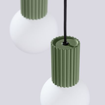 Hanglamp aan een koord HALO 3xG9/8W/230V diameter 25 cm groen