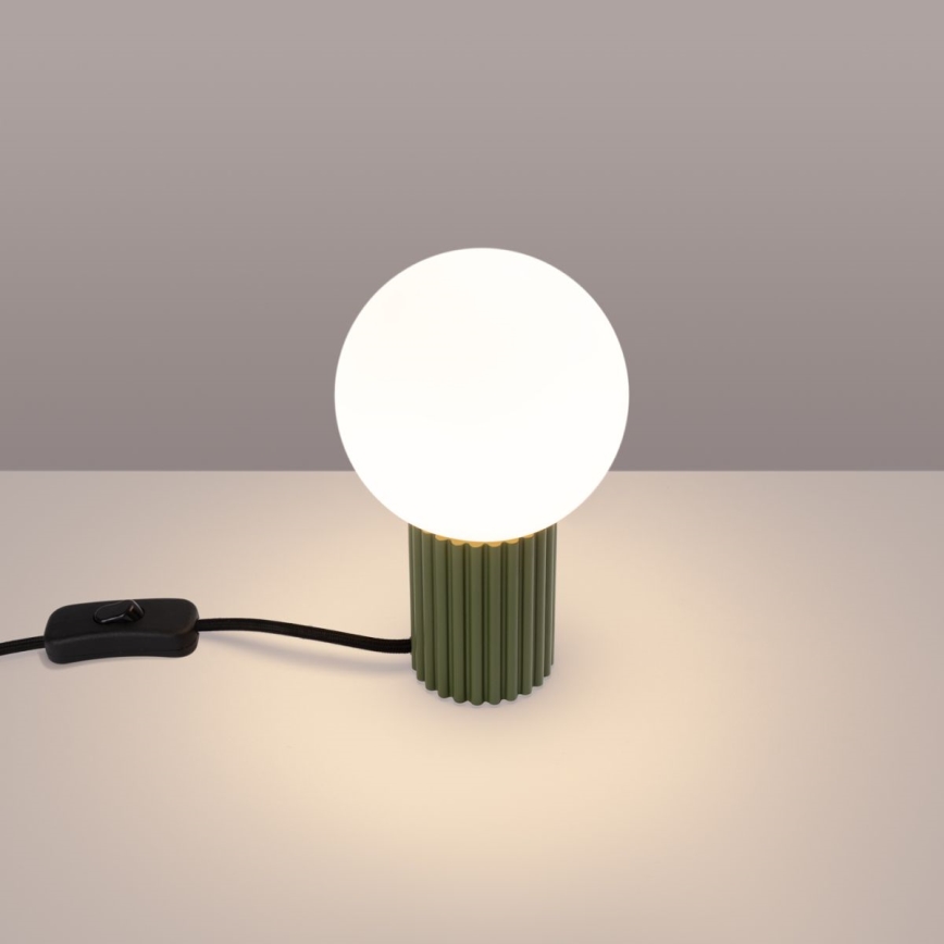 Tafellamp HALO 1xG9/8W/230V diameter 12 cm groen