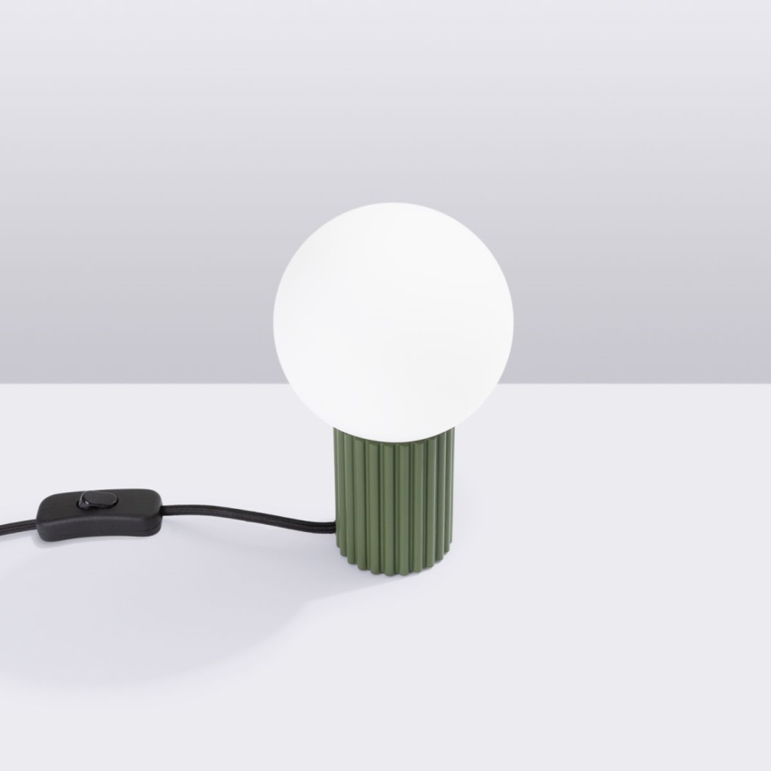Tafellamp HALO 1xG9/8W/230V diameter 12 cm groen