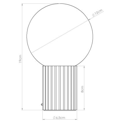 Tafellamp HALO 1xG9/8W/230V diameter 12 cm groen