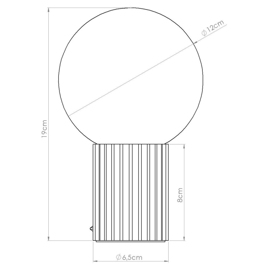 Tafellamp HALO 1xG9/8W/230V diameter 12 cm groen