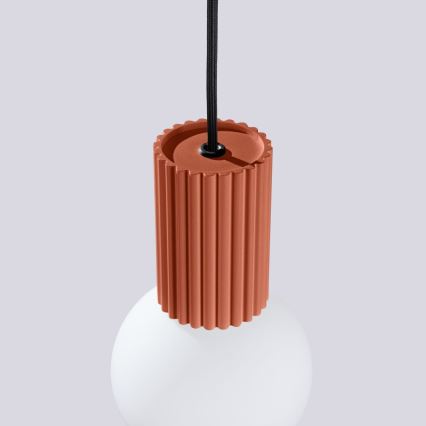 Hanglamp aan een koord HALO 1xG9/8W/230V diameter 12 cm oranje