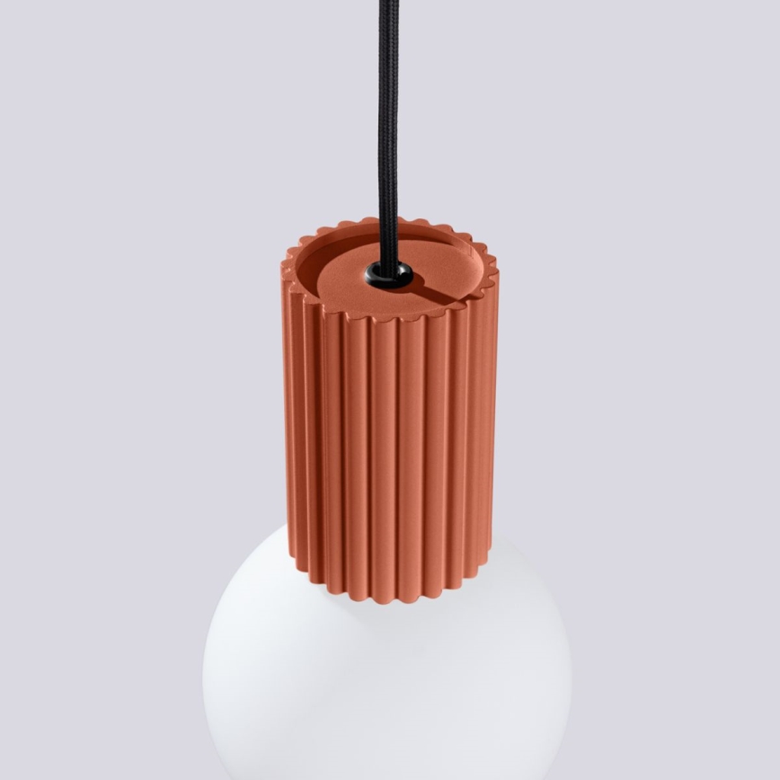 Hanglamp aan een koord HALO 1xG9/8W/230V diameter 12 cm oranje