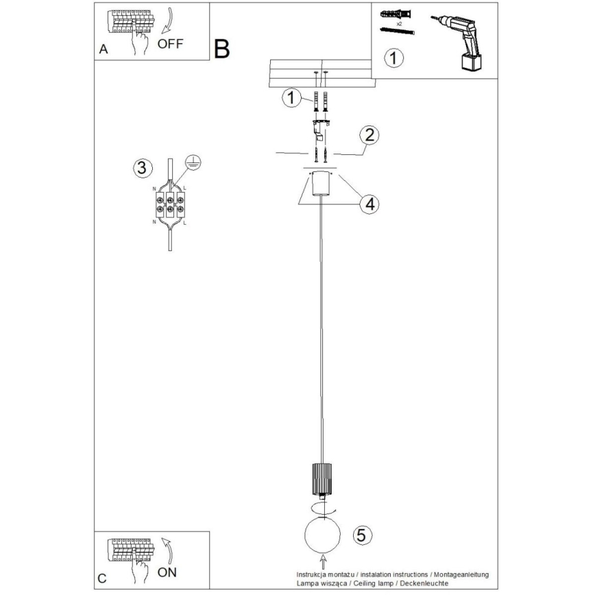 Hanglamp aan een koord HALO 1xG9/8W/230V diameter 12 cm oranje
