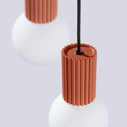 Hanglamp aan een koord HALO 3xG9/8W/230V diameter 25 cm oranje