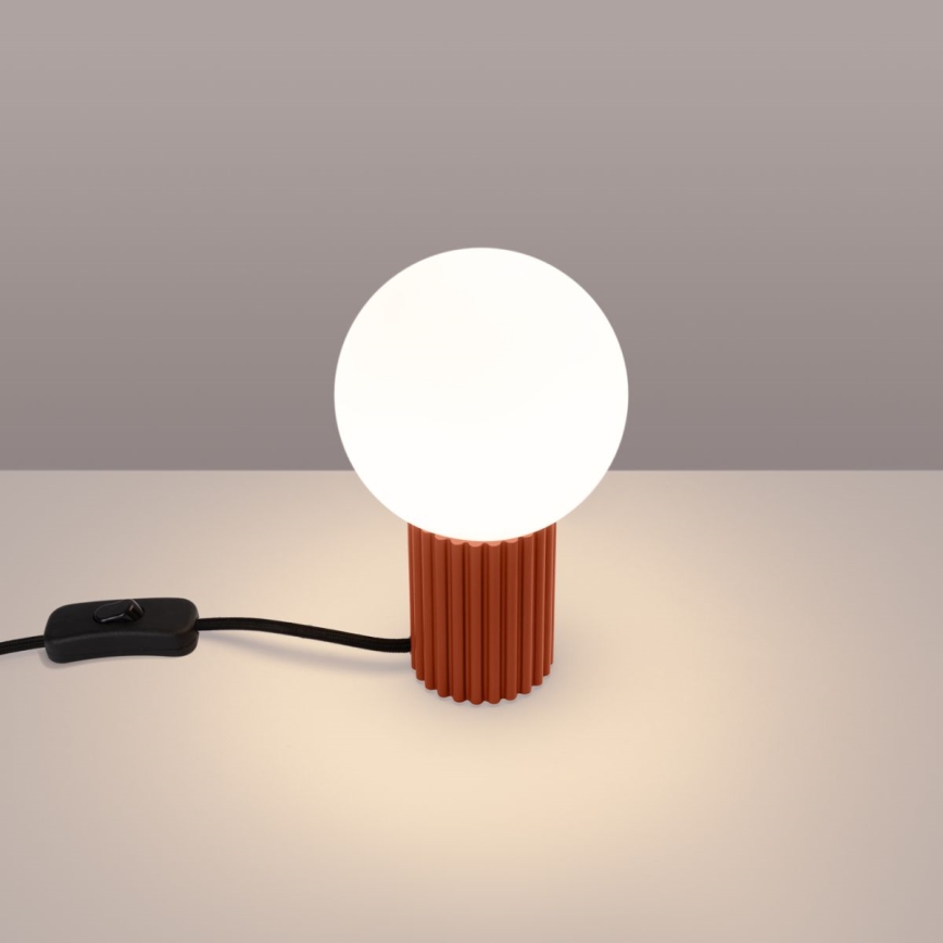 Tafellamp HALO 1xG9/8W/230V diameter 12 cm oranje