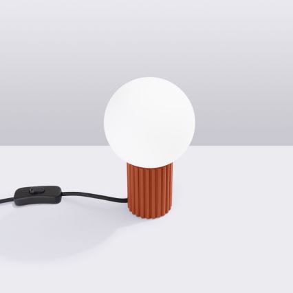 Tafellamp HALO 1xG9/8W/230V diameter 12 cm oranje