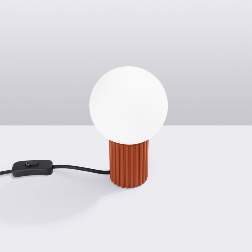 Tafellamp HALO 1xG9/8W/230V diameter 12 cm oranje