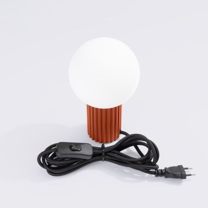 Tafellamp HALO 1xG9/8W/230V diameter 12 cm oranje