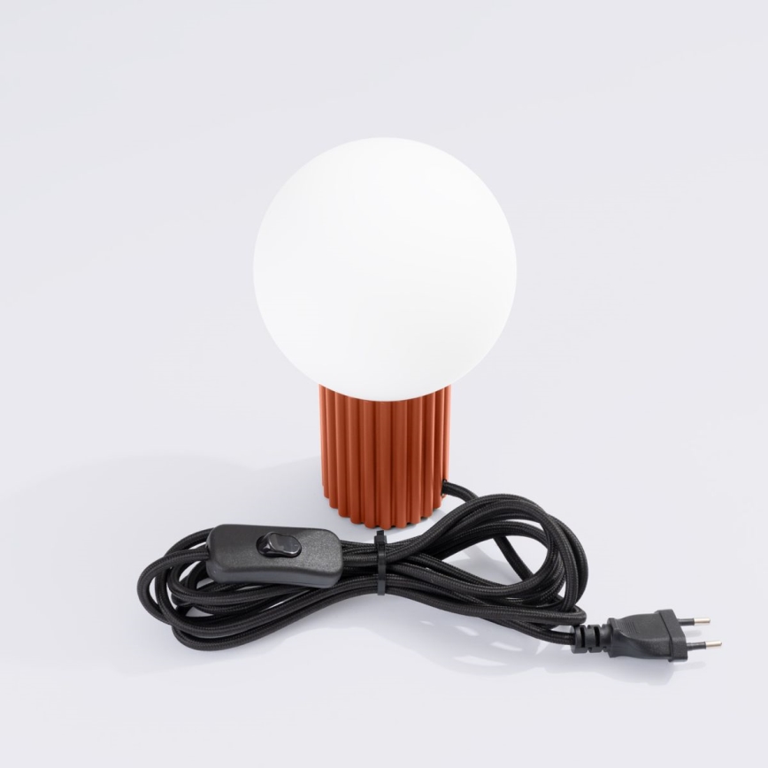 Tafellamp HALO 1xG9/8W/230V diameter 12 cm oranje