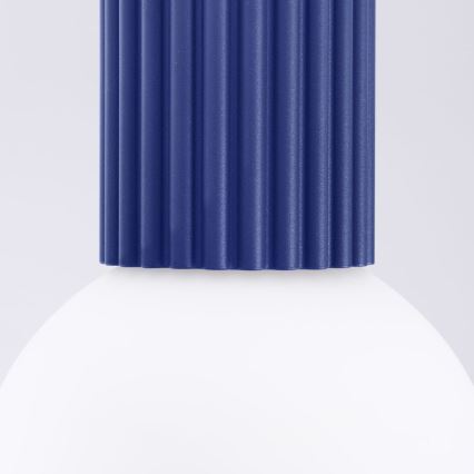 Badkamer plafondlamp HALO 1xG9/8W/230V diameter 12 cm IP44 blauw