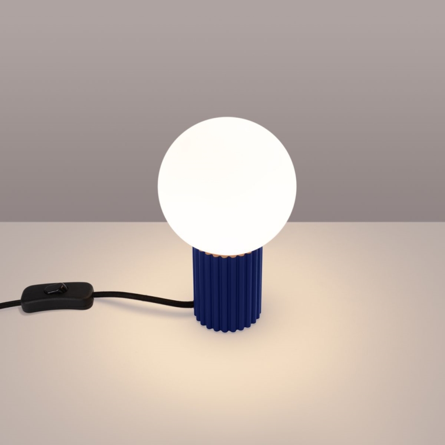 Tafellamp HALO 1xG9/8W/230V diameter 12 cm blauw