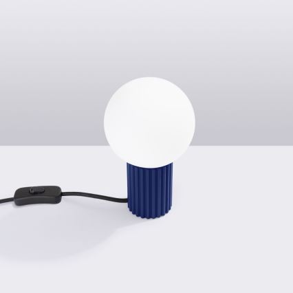 Tafellamp HALO 1xG9/8W/230V diameter 12 cm blauw