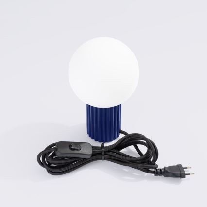 Tafellamp HALO 1xG9/8W/230V diameter 12 cm blauw