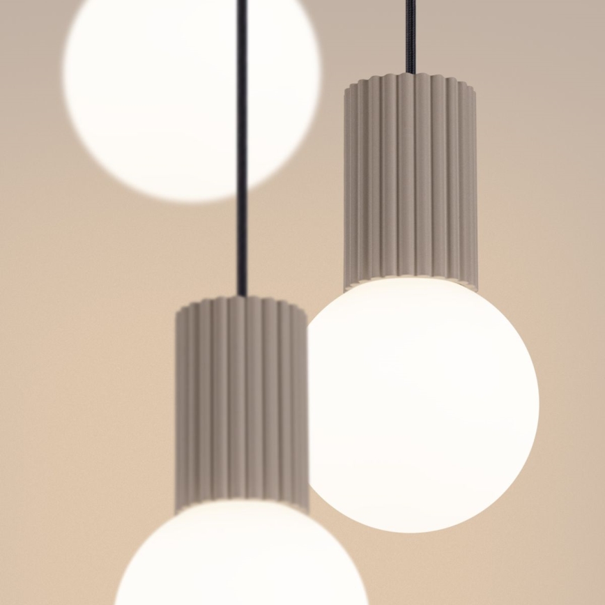 Hanglamp aan een koord HALO 3xG9/8W/230V diameter 25 cm beige