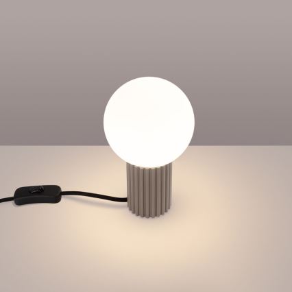 Tafellamp HALO 1xG9/8W/230V diameter 12 cm beige