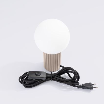Tafellamp HALO 1xG9/8W/230V diameter 12 cm beige
