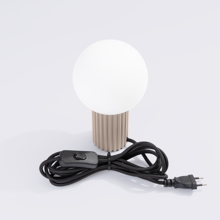 Tafellamp HALO 1xG9/8W/230V diameter 12 cm beige