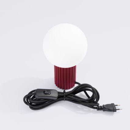 Tafellamp HALO 1xG9/8W/230V diameter 12 cm rood