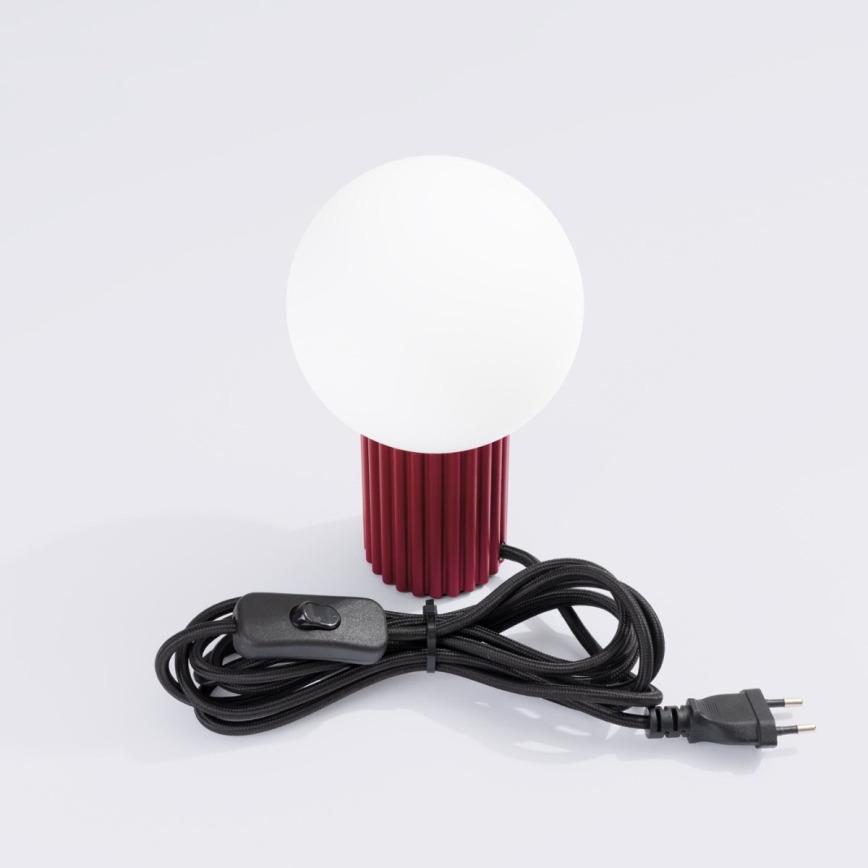 Tafellamp HALO 1xG9/8W/230V diameter 12 cm rood