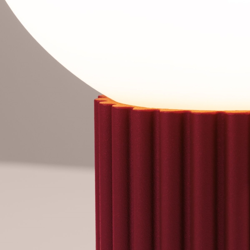 Tafellamp HALO 1xG9/8W/230V diameter 12 cm rood