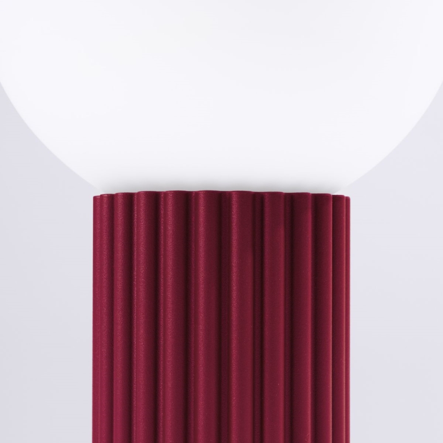 Tafellamp HALO 1xG9/8W/230V diameter 12 cm rood