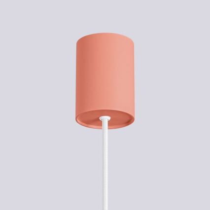 Hanglamp aan een koord HALO 1xG9/8W/230V diameter 12 cm roze