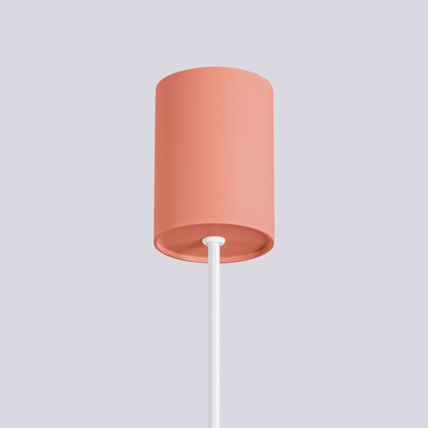 Hanglamp aan een koord HALO 1xG9/8W/230V diameter 12 cm roze