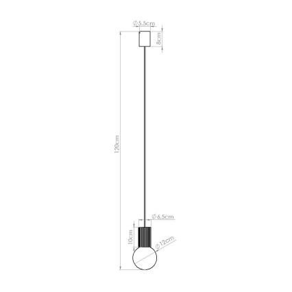 Hanglamp aan een koord HALO 1xG9/8W/230V diameter 12 cm roze