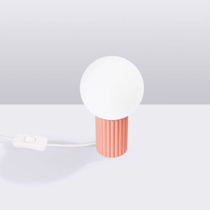 Tafellamp HALO 1xG9/8W/230V diameter 12 cm roze